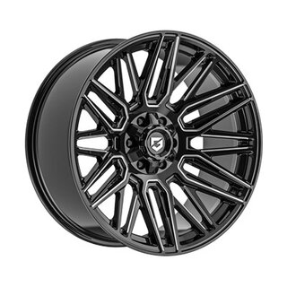 GOR01 - glossy-black machined - 10,0x22 ET10 6/135/139,7 106,2